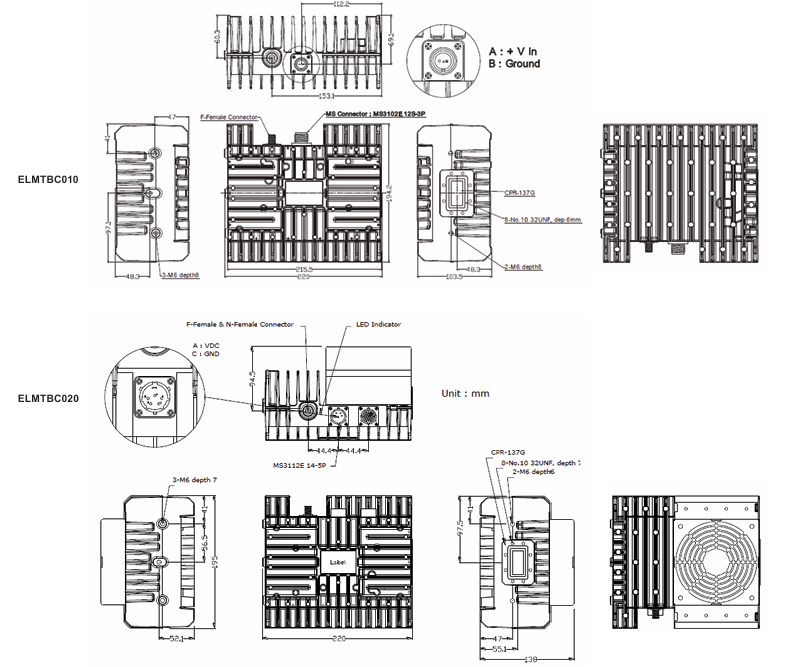 Norsat ELMTBC020-SN框架圖 Norsat ELMTBC020-SN框架圖