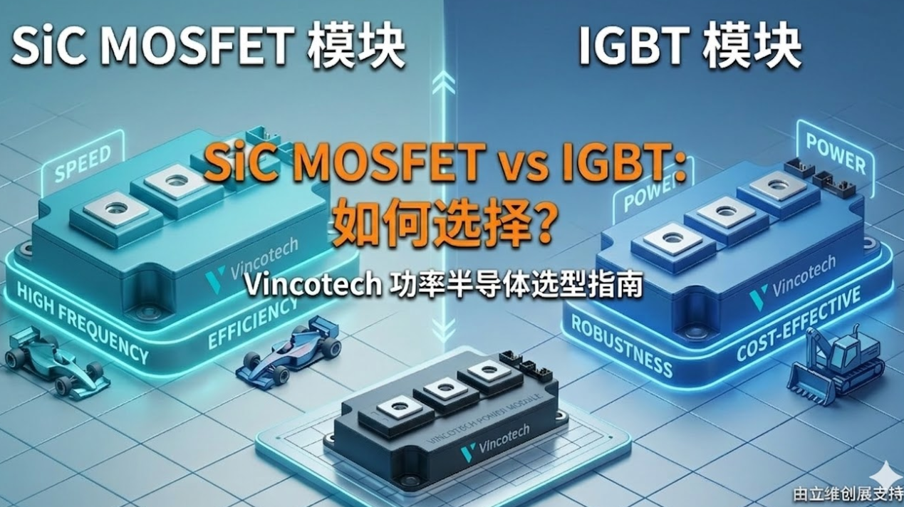 SiC MOSFET vs IGBT：Vincotech 功率模塊如何選擇?