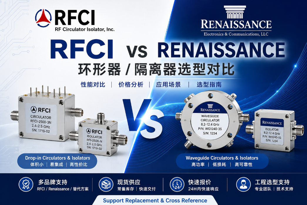 RFCI vs Renaissance環(huán)形器/隔離器對(duì)比