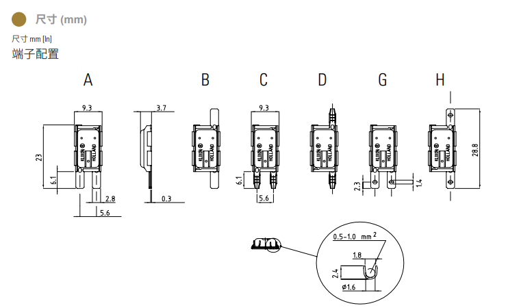 Sensata 3MP電機(jī)保護(hù)器尺寸 Sensata 3MP電機(jī)保護(hù)器尺寸